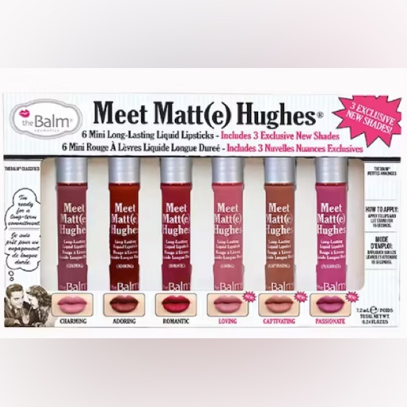 TheBalm Meet Matt(e) Hughes Exclusive 6 Mini Liquid Lipsticks- Volume 3 NEW! - Picture 4 of 5